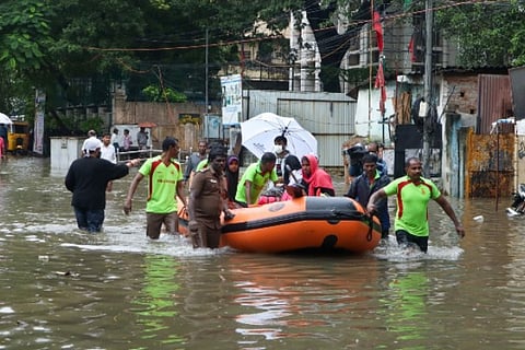 Rescue operations under way in Chennai (Image source: IANS)