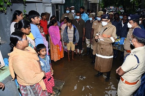 Chennai Metropolitan Police Commissioner ordered immediate removal of stagnant rainwater (Twitter)