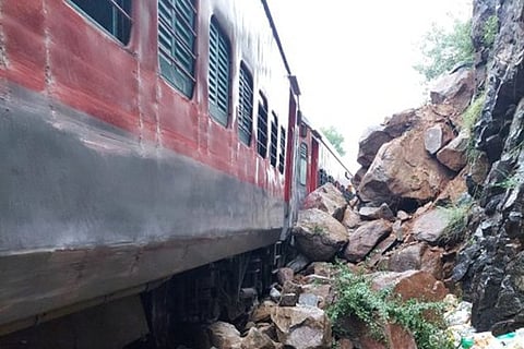 Derailed Kannur - Bengaluru Express (Photo: ANI)