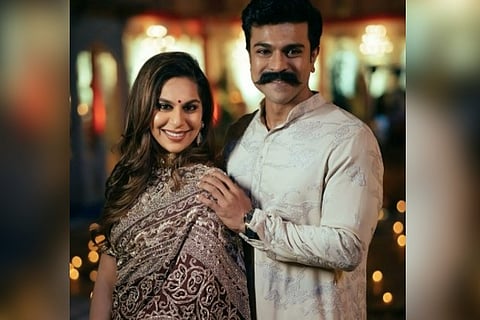 Ram Charan with wife Upasana.