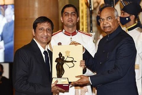 Dronacharya awardee Raman