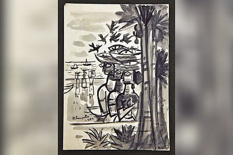 One of Sreenivasulu?s art works