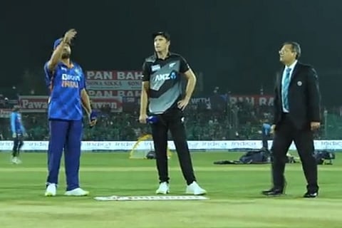 T20I Series: India won the toss, have elected bowl against New Zealand