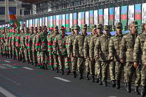 Azerbaijani soldiers. Image Courtesy: Reuters