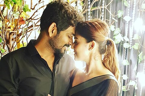 Vignesh Shivan with Nayanthara. File photo