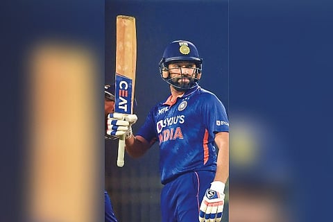 Rohit Sharma led India from the front with a fine half-century
