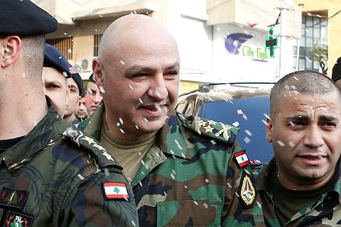 Lebanon's Armed Forces Commander Joseph Aoun. File photo: Reuters