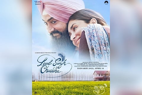 'Laal Singh Chaddha' poster.