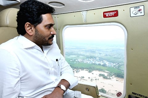 Andhra Pradesh CM YS Jagan Mohan Reddy visitng flood affected areas