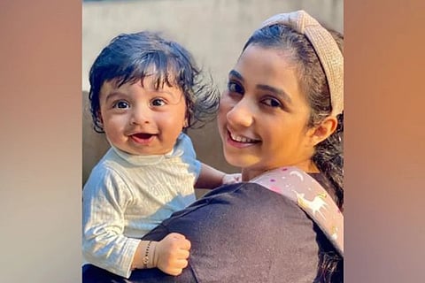 Shreya Ghoshal with her baby Devyaan (Image source: Instagram/ANI)
