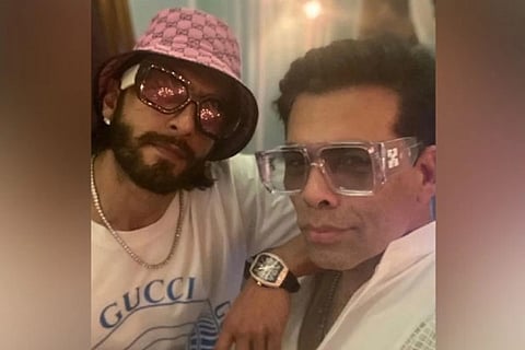 Ranveer Singh and Karan Johar (Image source: Instagram/ANI)