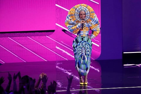 Doja Cat performs at 2021 MTV Video Music Awards in New York (Image credit: Reuters)