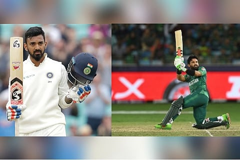 India's KL Rahul and Pakistan's Mohammad Rizwan