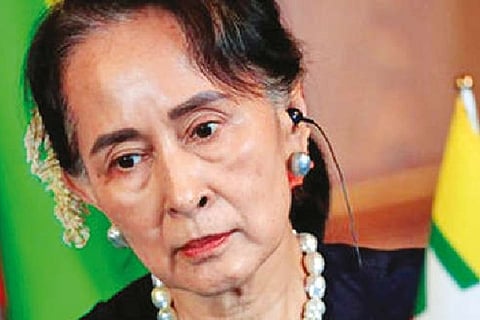 Aung San Suu Kyi.