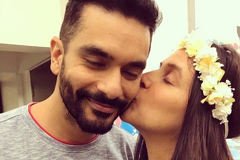 Angad Bedi and Neha Dhupia (Source: Twitter)