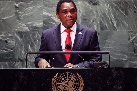 Zambian President Hakainde Hichilema. Image Courtesy: Reuters
