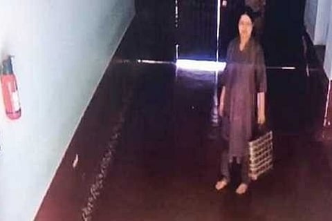 Screengrab of VK Sasikala inside Parappana Agrahara