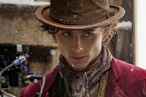 Timothee Chalamet as Willy Wonka