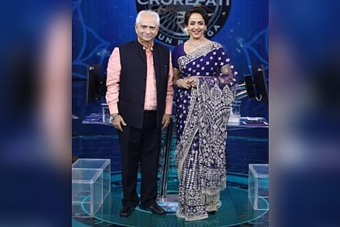Ramesh Sippy with Hema Malini