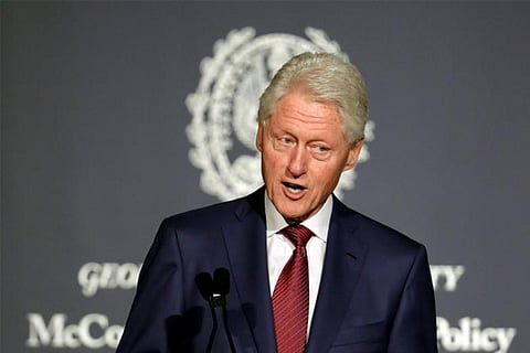 Former US President Bill Clinton. File photo
