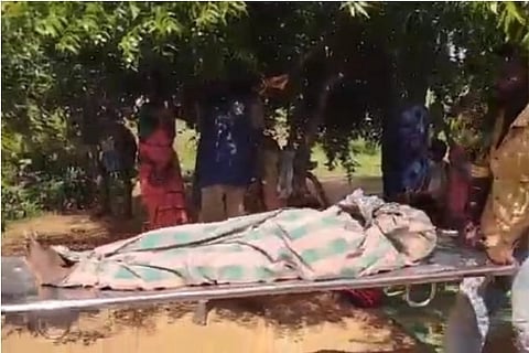 The body being taken for an autopsy from Vadakkupattu village in Kothimangalam on Friday