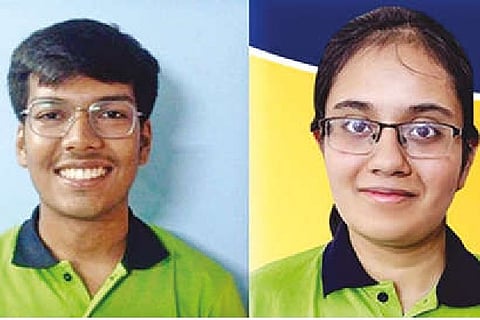 (left) Mridul and Kavya