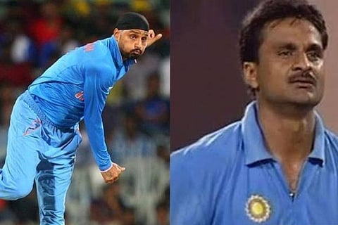 Harbhajan Singh and Javagal Srinath (Image source: Facebook)