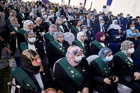 Judges attend a swearing-in ceremony (Source: IANS)