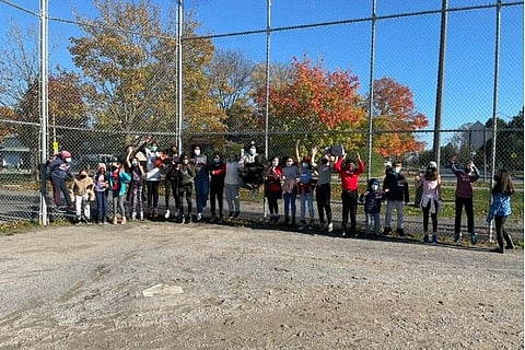 Students from St. Martin de Porres School ran for Terry Fox Run event donating for Cancer (Twitter)