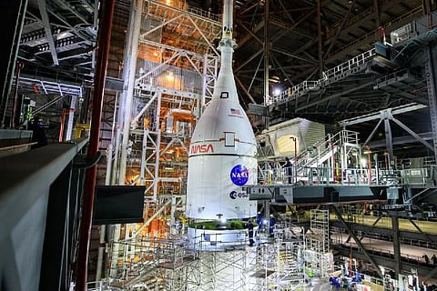 I mega-Moon rocket (Source: Twitter/NASA)