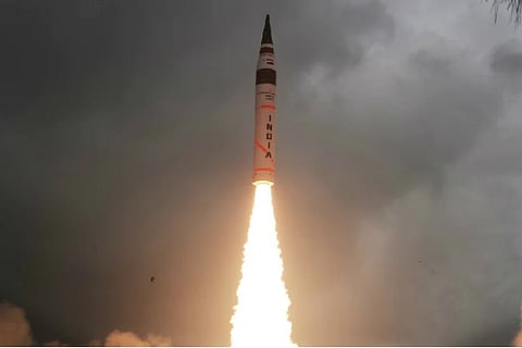 India successfully test fired Agni 5 missile built by DRDO