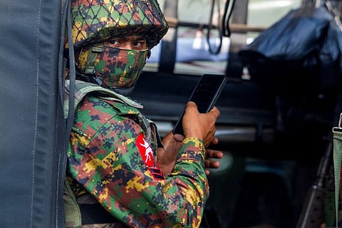 A Myanmar soldier. Representative image: Reuters
