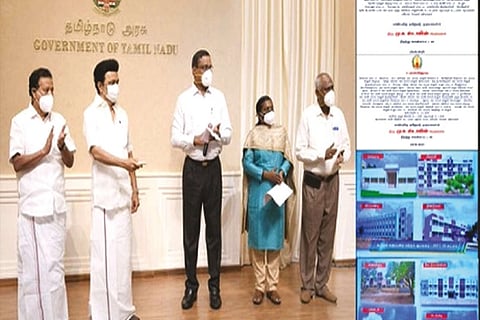 Tamil Nadu CM MK Stalin inaugurating various Higher Education Department buildings