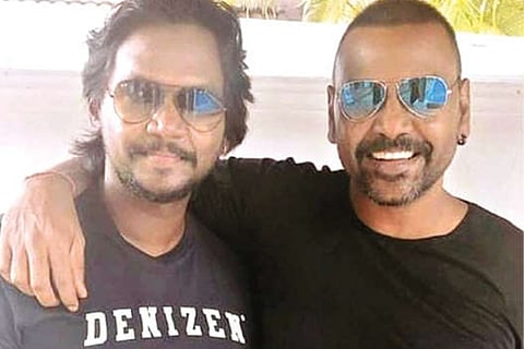 Raghava Lawrence and Elvin.