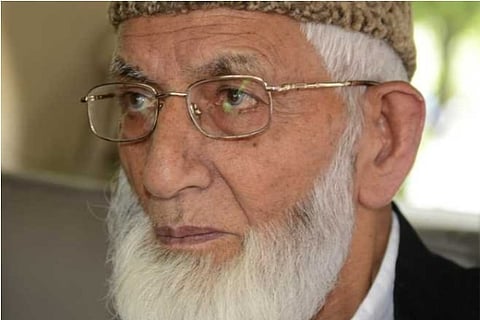 File photo: PTI; Pro-Pakistan separatist Syed Ali Shah Geelani