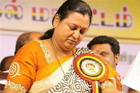 File photo: DMDK Leader Premalatha Vijayakanth