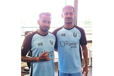 D Ravanan (right) will represent FC Bengaluru United in the Durand Cup and the I-League Qualifiers