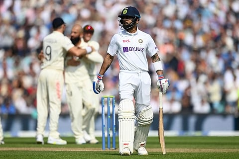 Virat Kohli's dismissal (Image courtesy: Twitter/ @ICC)