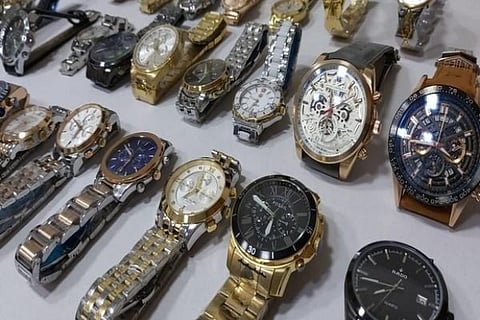 Source: ANI; counterfeit branded watches worth over 16 lakh seized in Mumbai