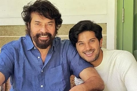 Malayalam megastar Mammootty with his son actor Dulquer Salmaan