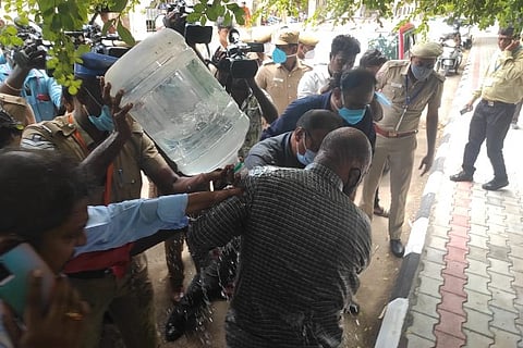 The 45-year-old Murugan who tried to immolate himself