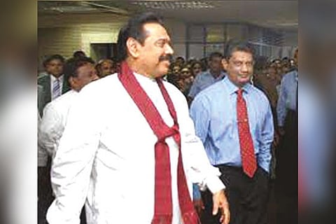 Mahinda Rajapaksa.