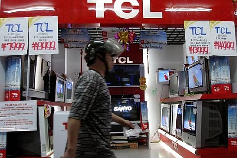 A TCL showroom. Image Courtesy: Reuters