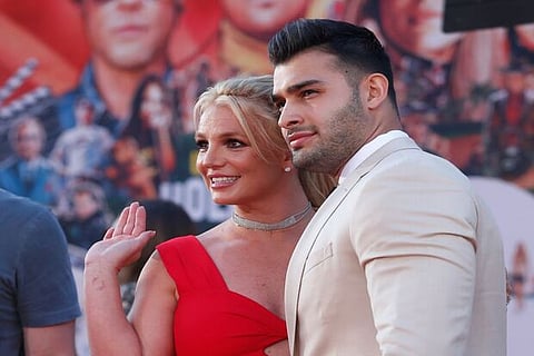 Britney Spears with her boyfriend Sam Asghari (Image credit: Reuters)