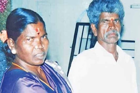 Kasiammal with husband Kaaturaja