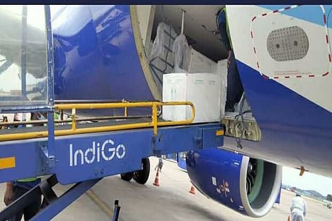 Covishield vaccines in 96 boxes arrived at the Chennai airport (File Photo)