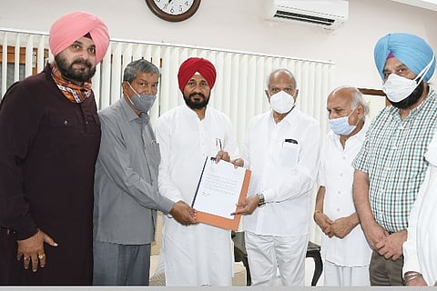 Punjab's CM designate Charanjit Singh Channi meets Punjab Governor Banwarilal Purohit