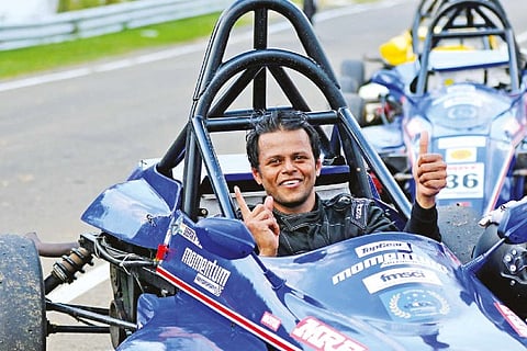 Deepak Ravikumar is all smiles after finishing first