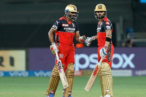 Virat Kohli and Bharat stitching a useful partnership. Image Courtesy: Twitter - @IPL