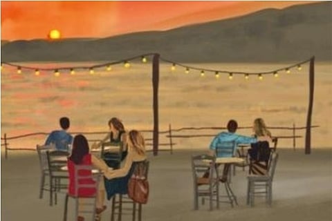 Akshayaa Shelvaraj's art work on sunset